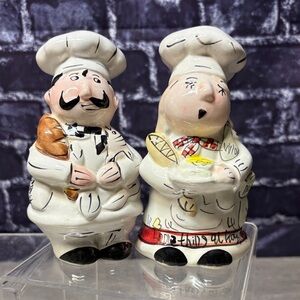 Vintage JIC Chef Salt and Pepper Shakers